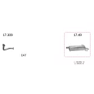 Edex 17.49 hátsó kipufogó dob – Opel Astra F