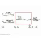 Polmo 17.530 – Opel Astra G Középső kipufogó dob