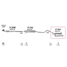 Edex 17.531 hátsó kipufogó dob – Opel Corsa C 1.0