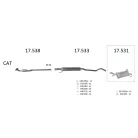 Edex 17.531 hátsó kipufogó dob – Opel Corsa C 1.0
