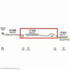 Marix 17.533 középső kipufogó dob – Opel Corsa C 1.0