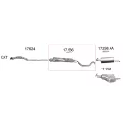 Edex 17.536 középső kipufogó dob – Opel Zafira A