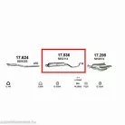 Polmo 17.536 – Opel Zafira A Középső kipufogó dob