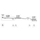 Marix 17.538 kipufogó cső – Opel Corsa C 1.0