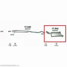 Marix 17.544 hátsó kipufogó dob – Opel Corsa C 1.7d