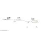 Polmo 17.548 – Opel Astra G / H / 1.2 / 1.4 első kipufogó cső