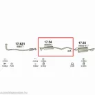 Marix 17.54 középső kipufogó dob – Opel Vectra B