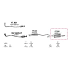 Edex 17.55 hátsó kipufogó dob – Opel Vectra B