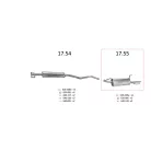 Edex 17.55 hátsó kipufogó dob – Opel Vectra B