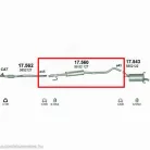 Polmo 17.560 – Opel Corsa C 1.2 Középső kipufogó dob