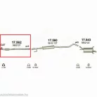 Polmo 17.562 – Opel Corsa C 1.2/1.4/ Meriva A első kipufogó cső