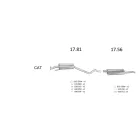 Edex 17.56 hátsó kipufogó dob – Opel Astra F, Kadett E