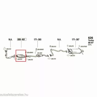 Marix 17.571 hátsó kipufogó dob – Opel Corsa C, Combo D