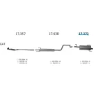 Edex 17.372 hátsó kipufogó dob – Opel Meriva A