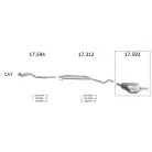 Edex 17.592 hátsó kipufogó dob – Opel Astra G