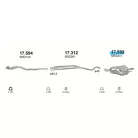 Polmo 17.592 – Opel Astra G 1.6 HB Kipufogó hátsó dob