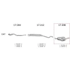 Edex 17.598 hátsó kipufogó dob – Opel Astra G