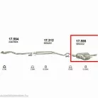 Marix 17.598 hátsó kipufogó dob – Opel Astra G