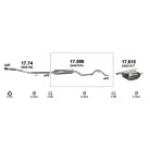 Marix 17.599 kipufogó cső – Opel Vectra C