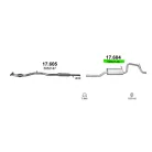 Marix 17.604 hátsó kipufogó dob – Opel Agila A