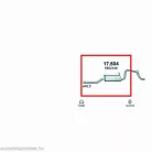 Marix 17.604 hátsó kipufogó dob – Opel Agila A