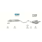 Polmo 17.611 – Opel Zafira A Középső kipufogó dob