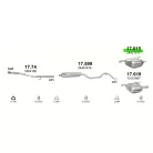 Polmo 17.615 – Opel Vectra C Kipufogó hátsó dob