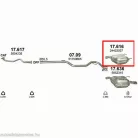 Marix 17.616 hátsó kipufogó dob – FIAT Croma II, Opel Vectra C