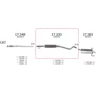 Edex 17.333 középső kipufogó dob – Opel Astra 1.2/1.4 H/GTC