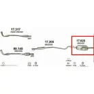 Marix 17.620 hátsó kipufogó dob – Opel Astra G