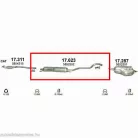 Marix 17.623 középső kipufogó dob – Opel Zafira A/B