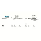 Polmo 17.624 – Opel Astra G/H /Zafira A első kipufogó cső