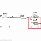 Marix 17.636 hátsó kipufogó dob – Opel Vectra C