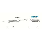 Polmo 17.638 – Opel Zafira B Kipufogó hátsó dob