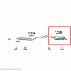 Marix 17.638 hátsó kipufogó dob – Opel Zafira B