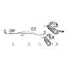 Polmo 17.68 – Opel Signum / Vectra C Kipufogó hátsó dob