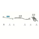 Polmo 17.74 – Opel Vectra C első kipufogó cső