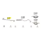 Polmo 17.74 – Opel Vectra C első kipufogó cső