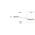 Edex 17.79 hátsó kipufogó dob – Opel Astra F