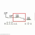 Marix 17.94 középső kipufogó dob – Opel Astra F