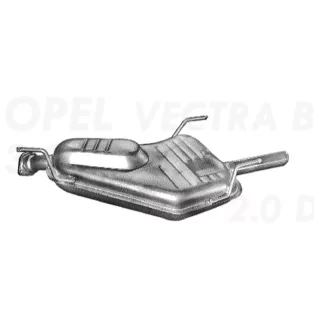K17.602 kipufogó hátsó dob - Opel Vectra B 2.0 D
