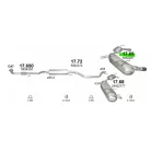 K17.69 Opel Signum hátsó kipufogódob