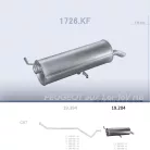 EDEX 19.204 - Kipufogó hátsó dob CITROEN C4 1.4, 1.6 (2001-2011)