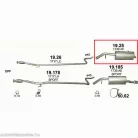 POLMO 19.25 - Kipufogó hátsó dob PEUGEOT 207 1.6 D (2006-2010)