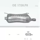POLMO 19.56 - Kipufogó hátsó dob PEUGEOT 306 1.8, 2.0 (1993-2002)