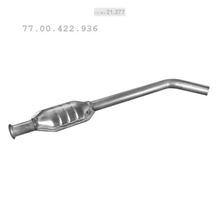   POLMO 21.277 - Kipufogó közép dob RENAULT MEGANE 1.6, 1.8, 1.9 D, 1.9_D, 2.0 (1998-2002)