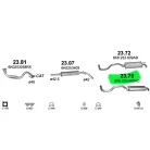 POLMO 23.75 - Kipufogó hátsó dob SEAT IBIZA 1.4 (1999-2002)
