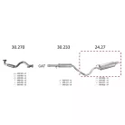 Edex 24-27 hátsó kipufogó dob – SEAT Toledo II, SKODA Octavia I, VW Bora, Golf IV