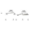   Polmo 24.42 közép cső – Seat Ibiza 1.4TDi 02- Skoda Fabia 1.4TDi Turbo Diesel 03- VW Polo 1.4TDi , 1.9TDi 01-06
