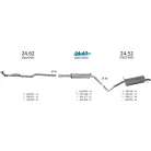 EDEX 24.47 - Kipufogó közép dob SEAT IBIZA 1.2 (2001-2011)